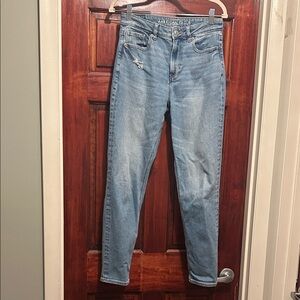 American Eagle Outfitters Light Blue Ankle Jeans